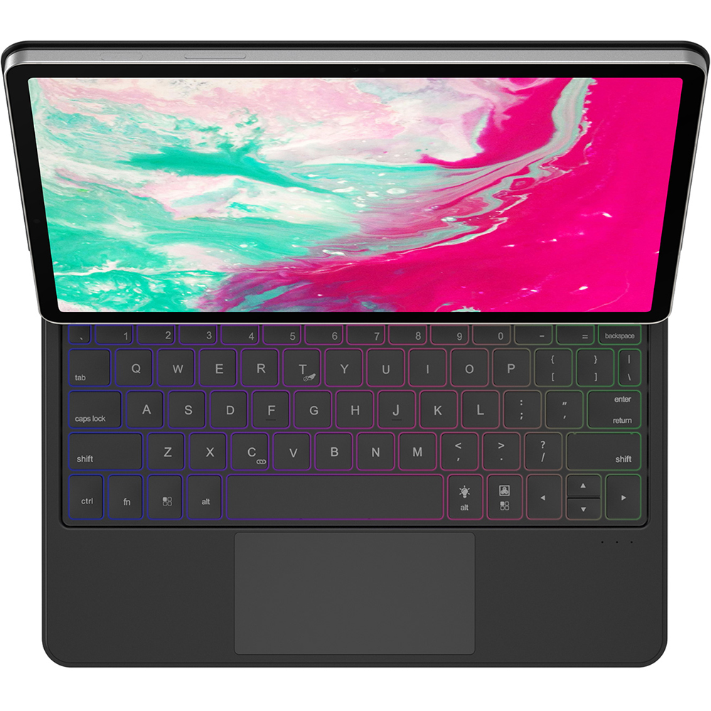 Etui z klawiaturą podświetlaną Bluetooth 5.2 Dux Ducis (seria MK) do Galaxy Tab S9 / S8 / S7, czarne.  